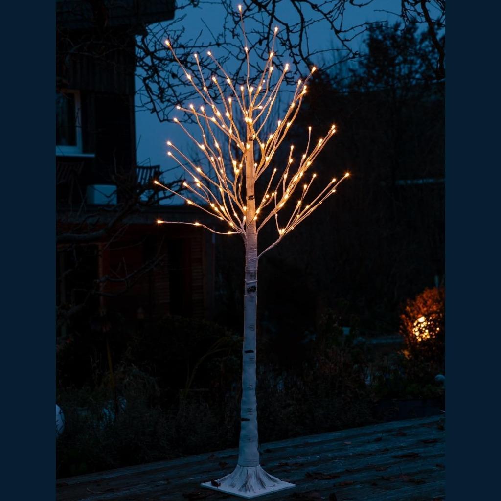 LED Boom In Berkenlook180 cm. Warm Wit, 180 LED's 8 Functies, Diversen, Kerst, Verzenden, Nieuw