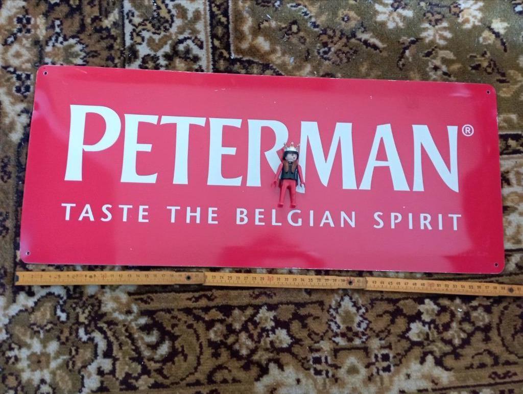 652) reclamebord Peterman Jenever, Ophalen of Verzenden, Zo goed als nieuw, Reclamebord