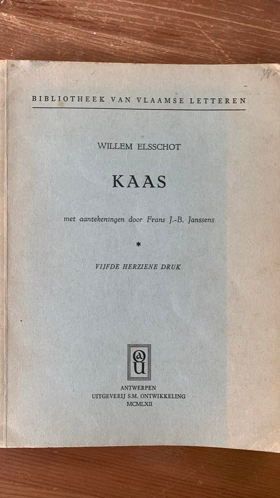 Boek kaas van willem elsschot, Boeken, Gelezen, België, Ophalen of Verzenden, Willem Elsschot