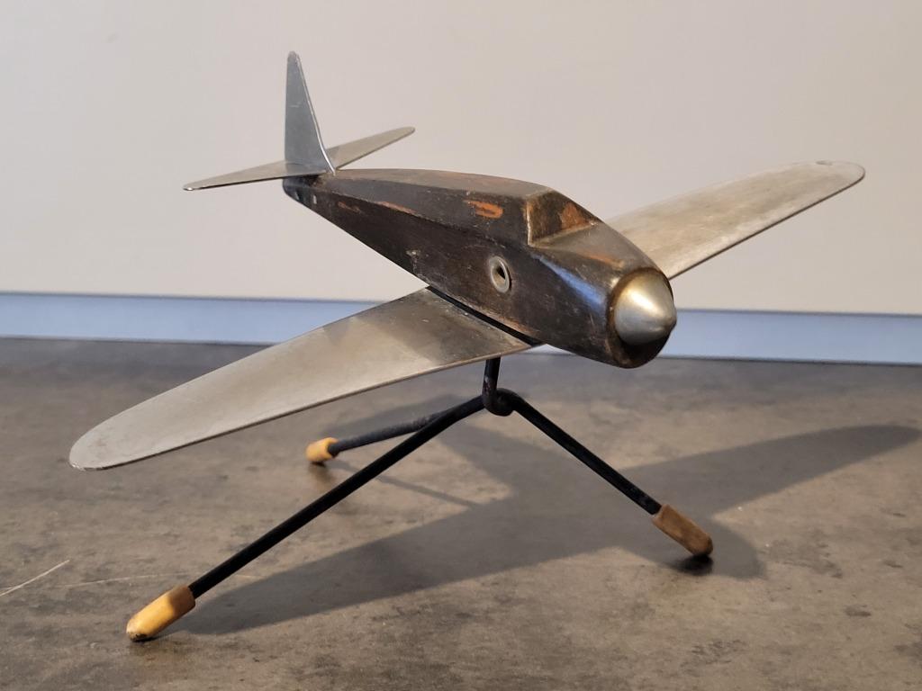 model réduit avion en bois et métal décoration de bureau, Enlèvement ou Envoi