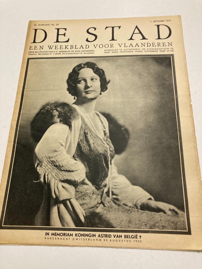" De Stad " nr 26 1935 : Nivea, Oetker, Tokalon, SOLO, Radio, Ophalen of Verzenden, 1920 tot 1940, Tijdschrift