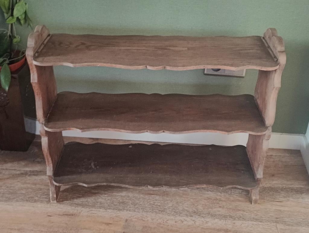 Vintage houten étagère, Huis en Inrichting, Woonaccessoires | Etagères, Ophalen, Gebruikt