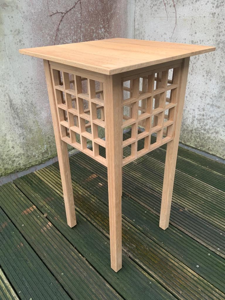 Eiken tafel in de stijl van Josef Hoffmann, Ophalen of Verzenden