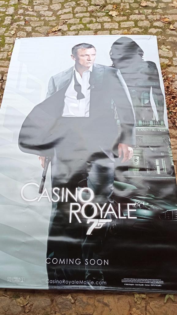 Poster pvc 150 x 250 cm James Bond - rare, Rectangulaire vertical, Comme neuf, Enlèvement, Cinéma et TV