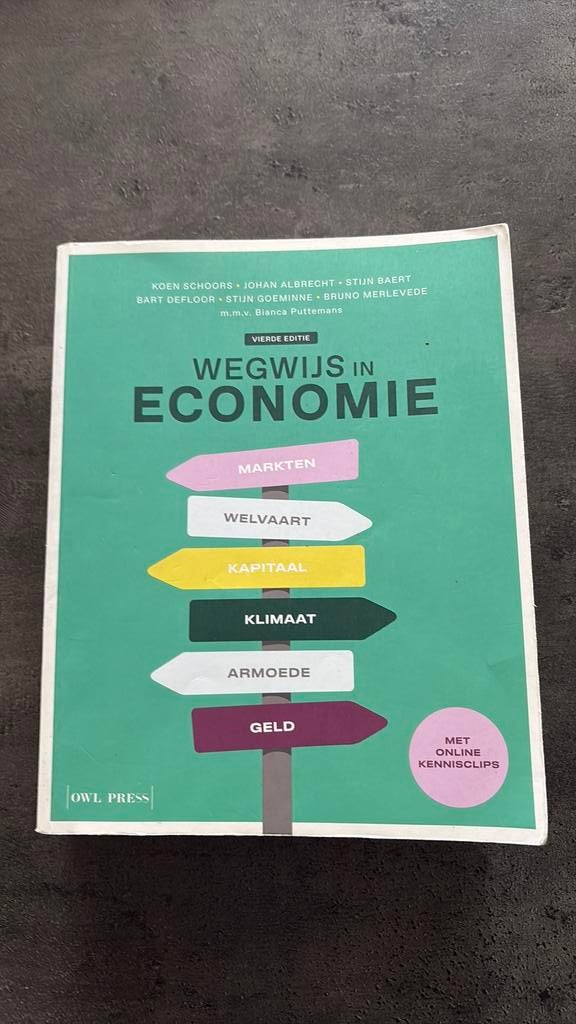 Bruno Merlevede - Wegwijs in economie, Boeken, Ophalen of Verzenden, Gelezen, Bruno Merlevede; Bart Defloor; Koen Schoors; Stijn Goeminne; ...