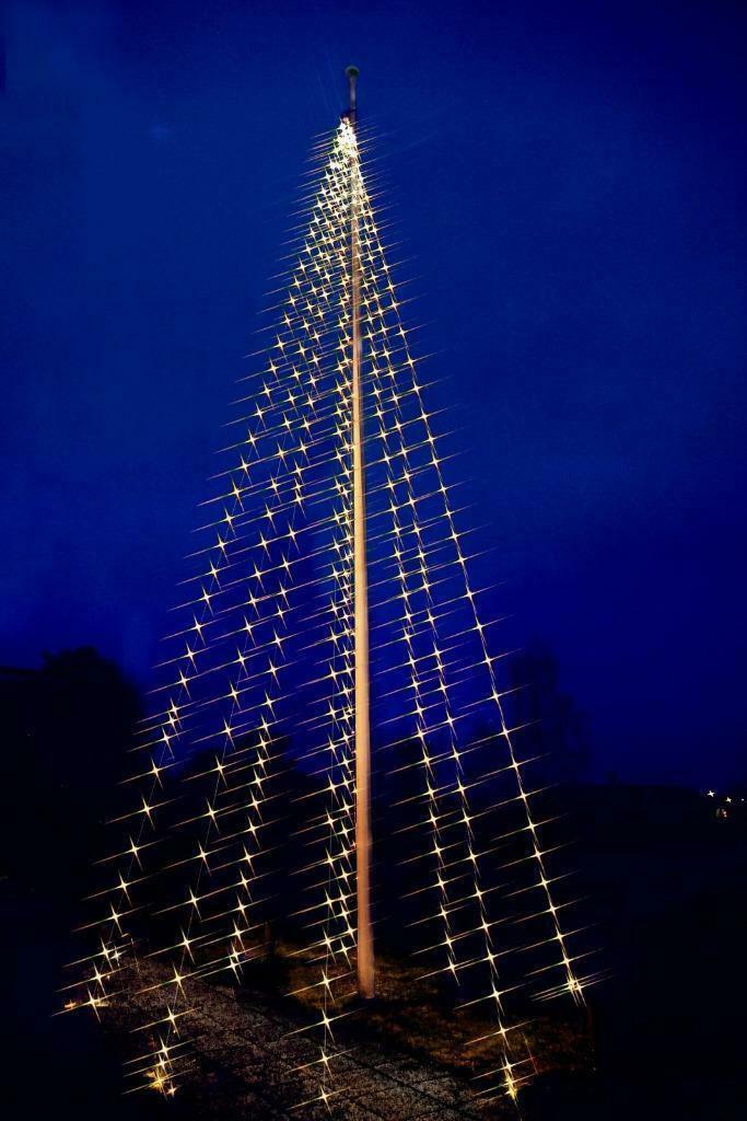Kerstboom - Vlaggenmast / Vlaggenmast Kerstverlichting. 10m, Ophalen of Verzenden, Nieuw
