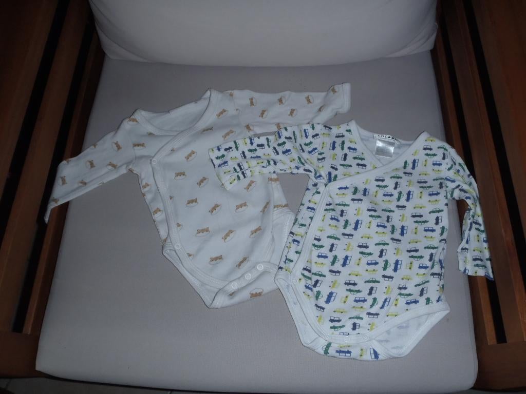 1 lot de 2 body taille 62, Enfants & Bébés, Enlèvement ou Envoi, Comme neuf, Garçon, Vêtements de nuit ou Sous-vêtements