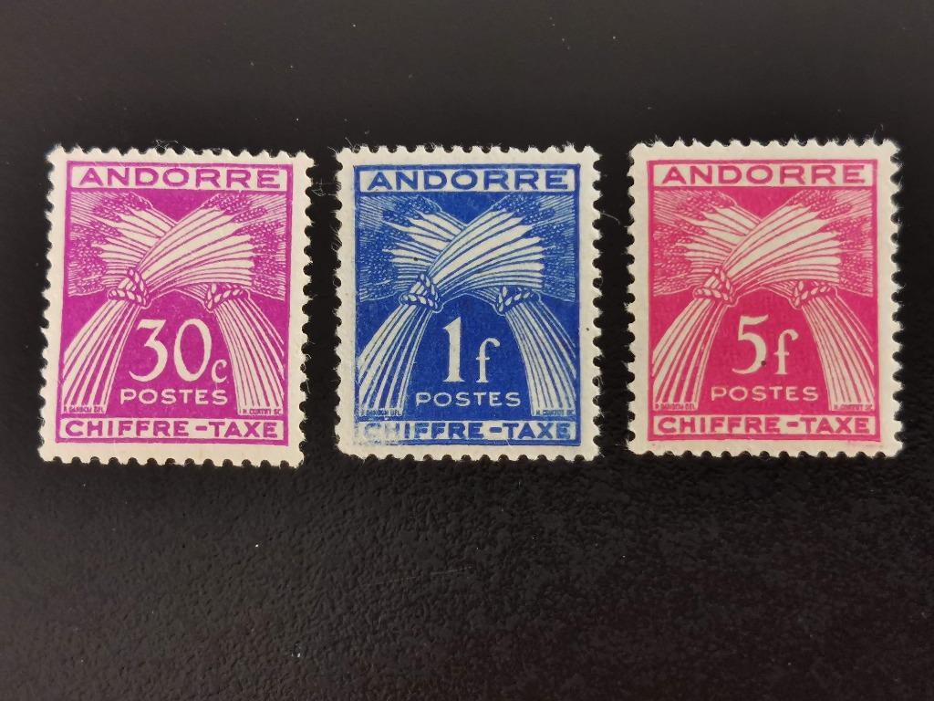 Andorre française 1943 - taxe - gerbe de blé - CHIFFRE-TAXE, Enlèvement ou Envoi, Non oblitéré