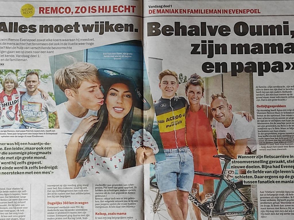 Remco Evenepoel wereldkampioen na winst Vuelta ->zie foto's, Enlèvement ou Envoi, Neuf, Autres types