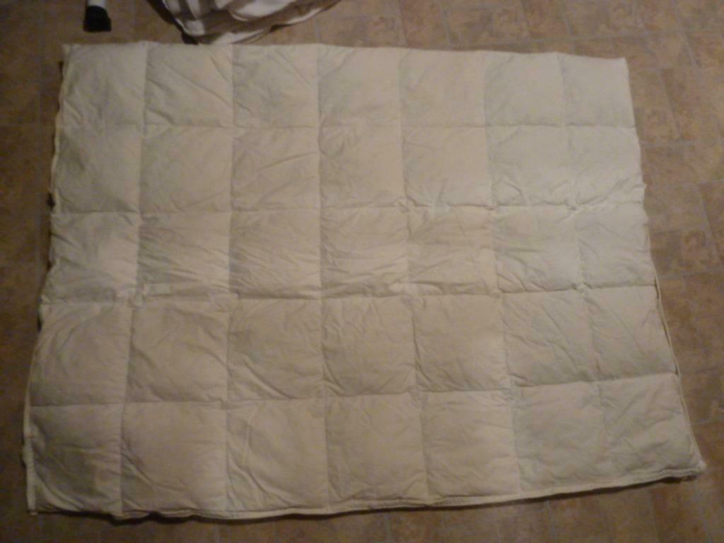 Couette 1 personne Meradiso138x185cm, Enlèvement, Couverture ou Couette, Blanc, Une personne