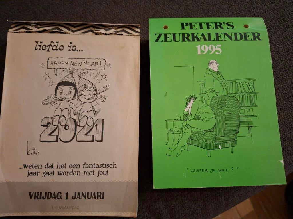 2 SCHEURKALENDERS PETER VAN STRAATEN,LOVE IS..., Boeken, Gelezen, Ophalen of Verzenden, Peter van Straaten, Meerdere stripboeken