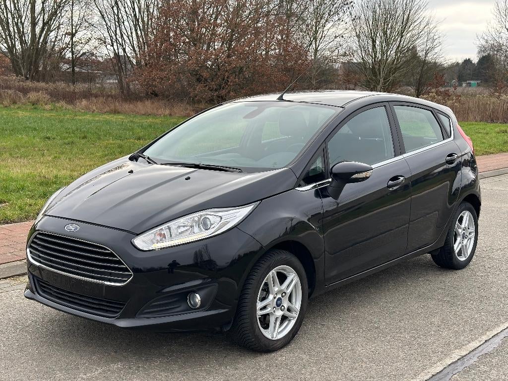 Ford Fiesta 1.0i Benzine 80pk Clima Alu velgen Ohb 5d, Voorwielaandrijving, Stof, Zwart, USB