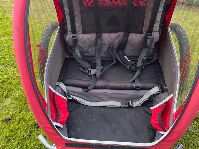 Vantly fietskar/loopbuggy (2-zitter), Vélos & Vélomoteurs, Accessoires vélo | Remorques, Enlèvement, Utilisé, Vantly, Pliable