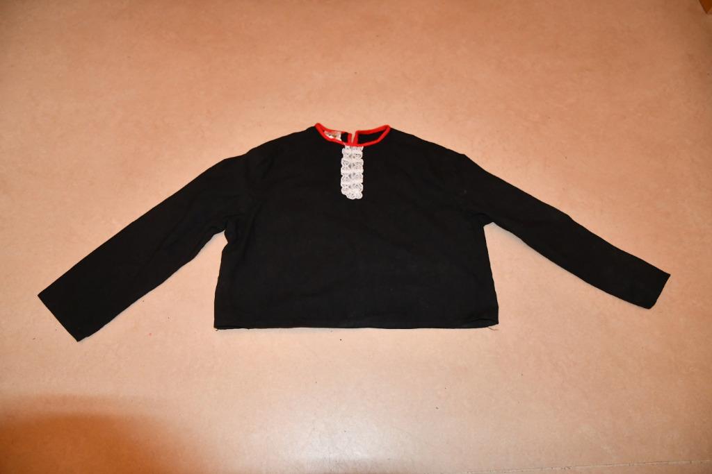 Zwart kinderhemdje - Texas Rangers - 122-124, Gebruikt, Jongen of Meisje, Overhemd of Blouse, Ophalen of Verzenden