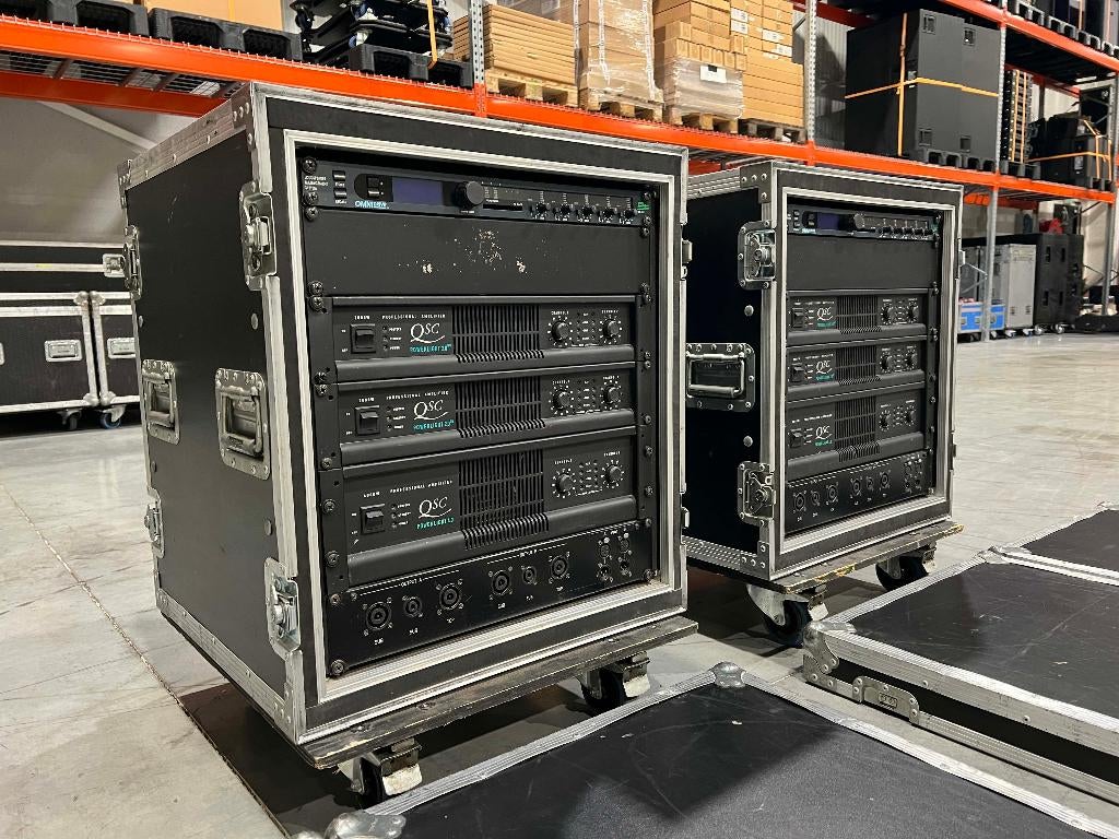 QSC/BSS sub-top amplifier rack: PL4.0 2x PL2.0HV, Ophalen of Verzenden, Gebruikt, Overige merken
