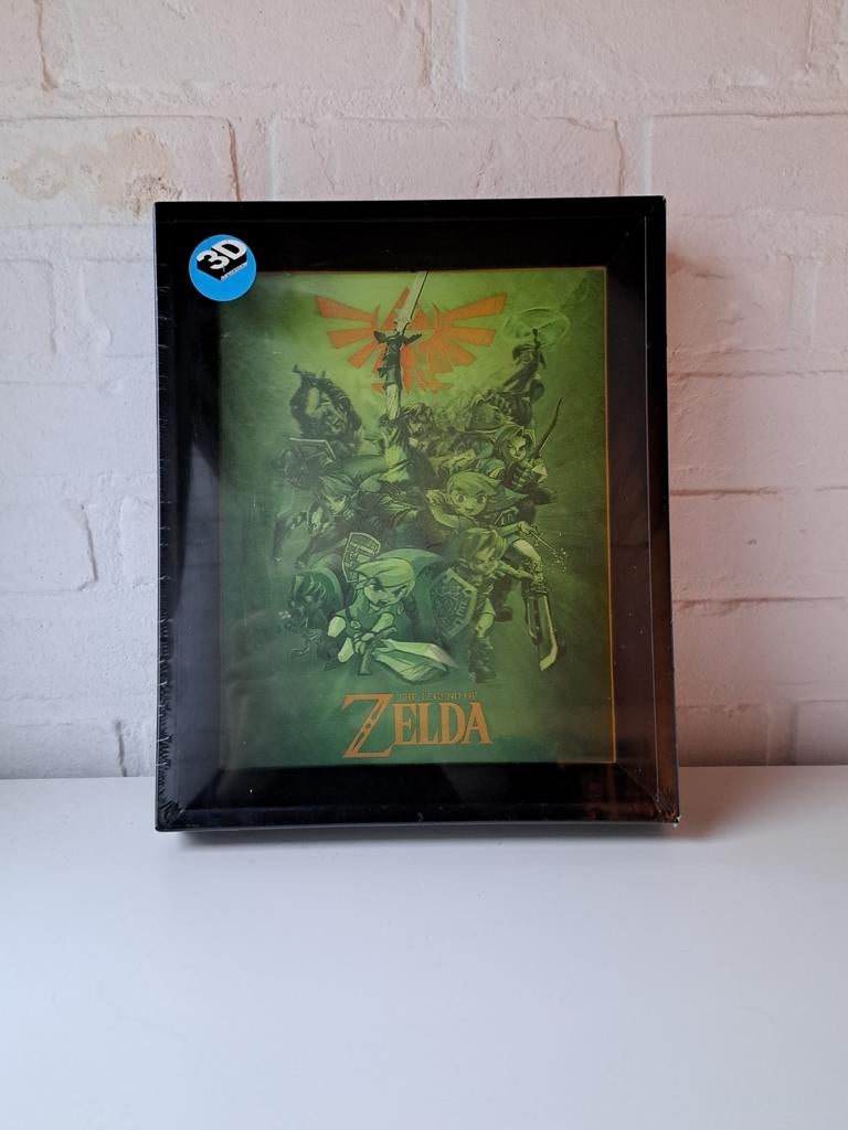 Legend of zelda 3d lenticular poster in frame Nieuw, Ophalen of Verzenden