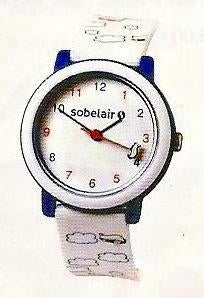 Montre Sabena Sobelair Watch Kids #4, blanche, Collections, Souvenirs Sabena, Neuf, Enlèvement ou Envoi