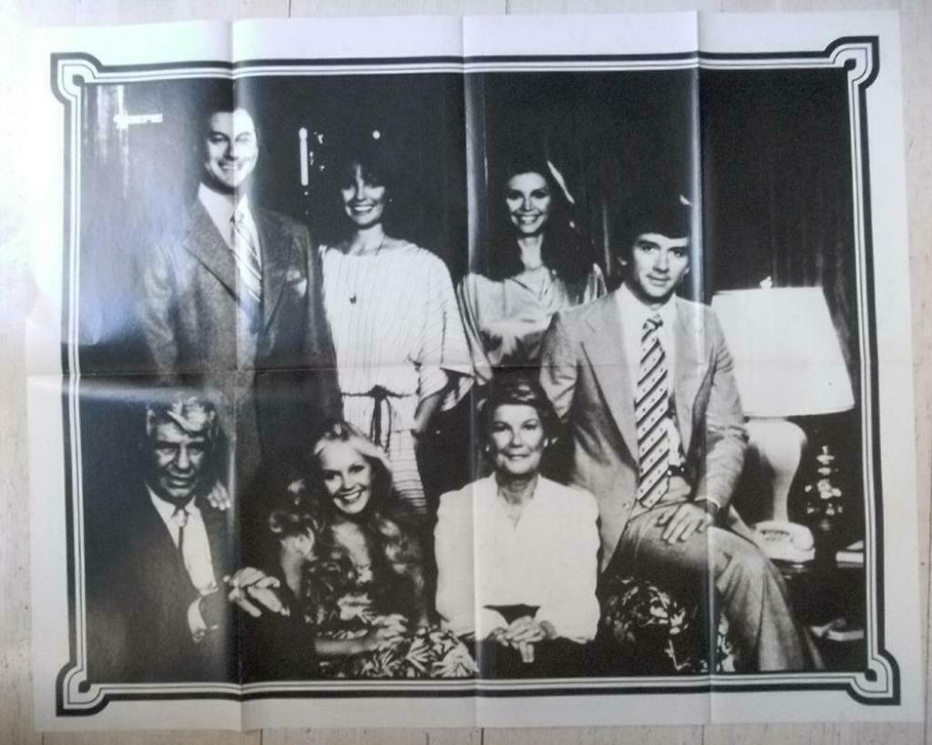 poster Dallas ( cast / Het grote Dallas-spel) ( jaren 80 ), Verzamelen, Ophalen of Verzenden