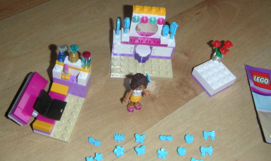 LEGO FRIENDS 41009 Andrea's slaapkamer + plattegrond uit '13, Ophalen of Verzenden, Zo goed als nieuw, Complete set, Lego