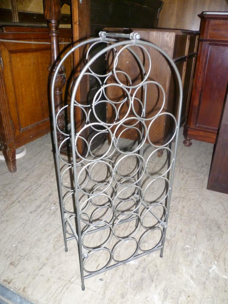 METALEN WIJN REK, Antiek en Kunst, Ophalen
