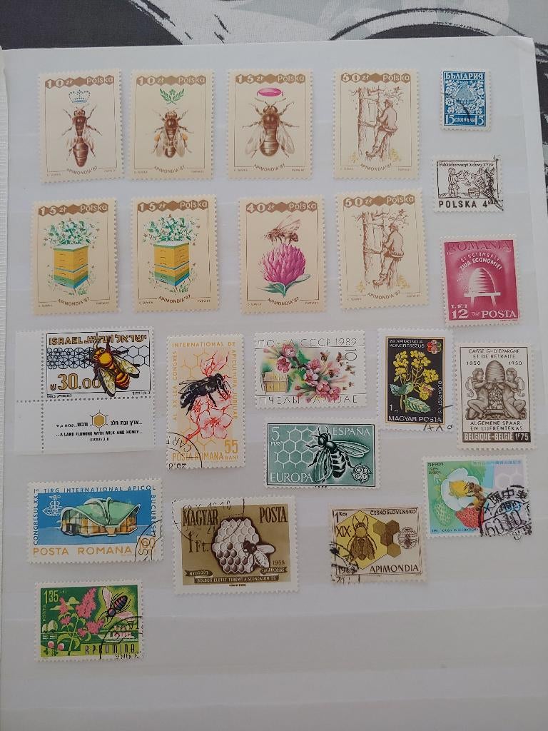 Collection :22 timbres apicoles,neufs ou joliment tamponnés, Enlèvement ou Envoi, Animal et Nature