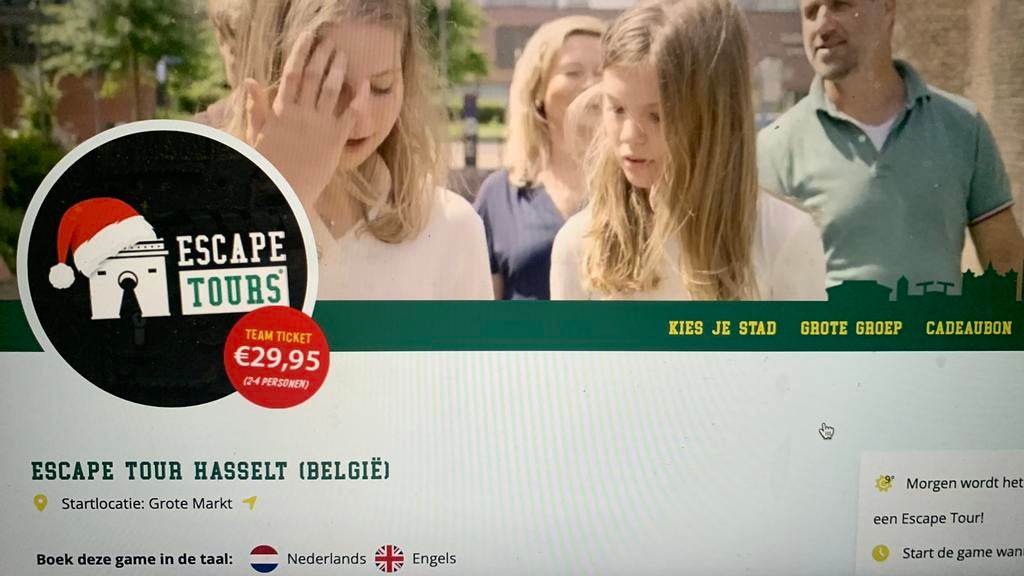 Ticket voor escape tour in Hasselt