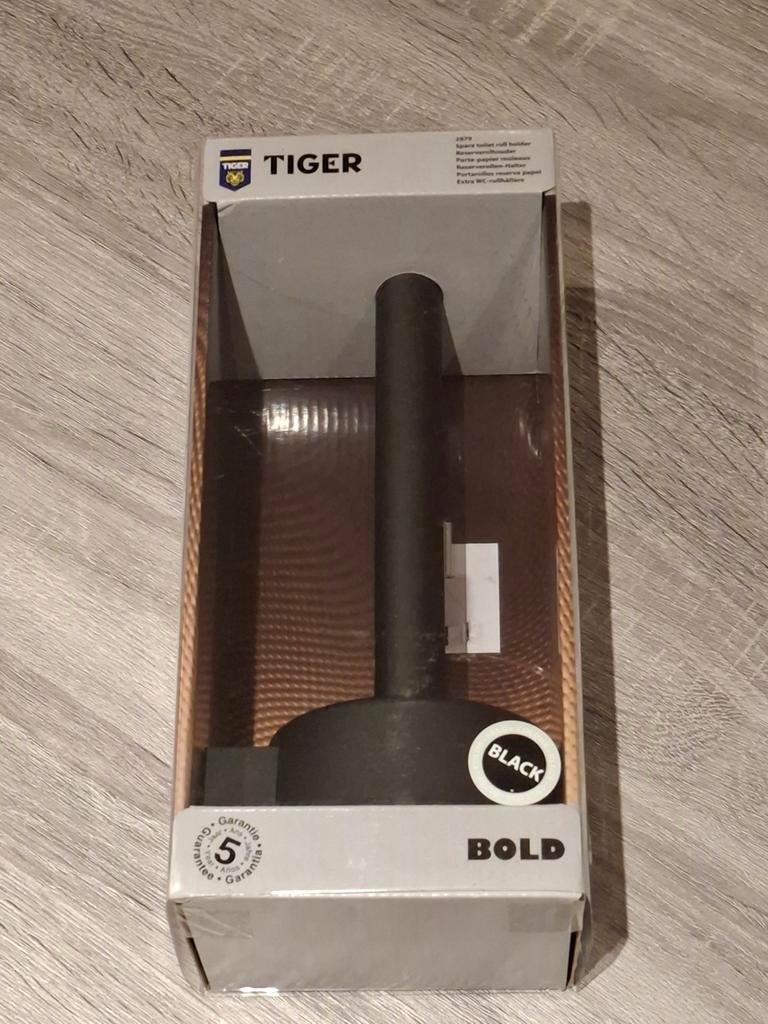 Porte-rouleau de papier toilette Tiger, Enlèvement ou Envoi, Comme neuf, Noir, Autres types
