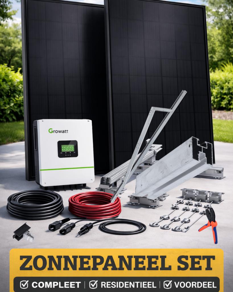Complete zonnepanelen & montagemateriaal, Ophalen of Verzenden, Nieuw