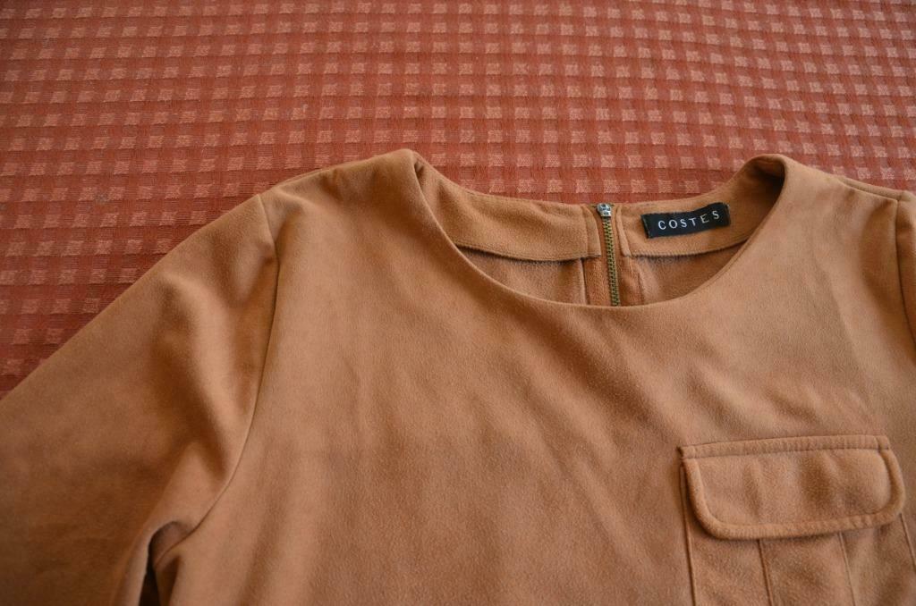 T.40 -TOP en suédine - manches 3/4 - Tombant droit- Flatteur, Vêtements | Femmes, Tops, Comme neuf, Taille 38/40 (M), Brun, Enlèvement ou Envoi