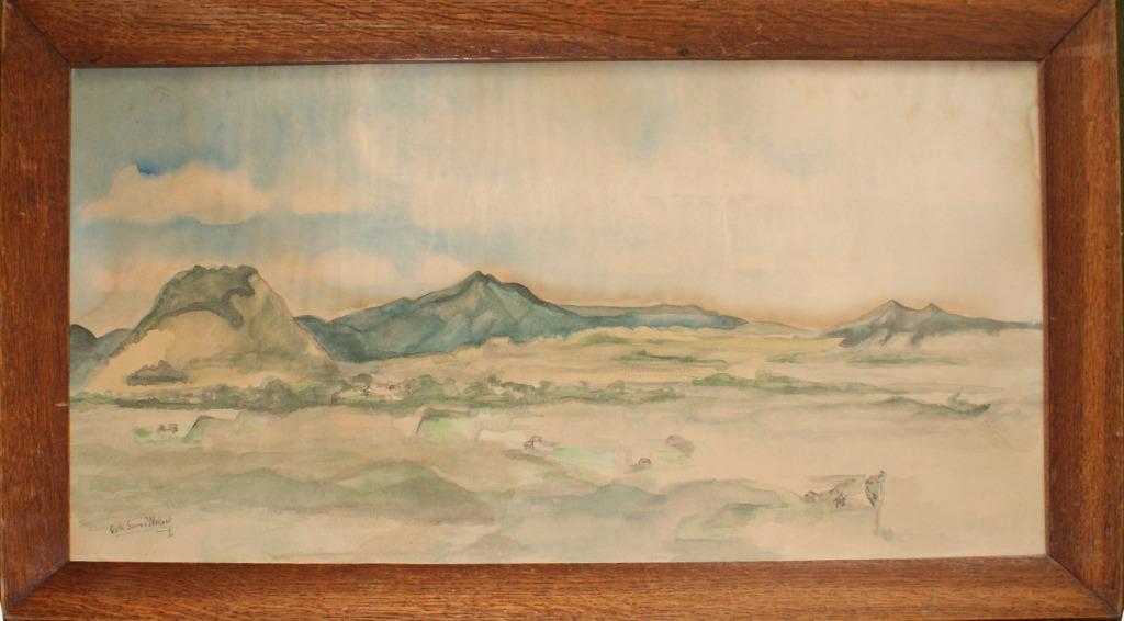 Cath. Sperna Weiland: Landschap 1910 (61 x 35 cm), Enlèvement ou Envoi