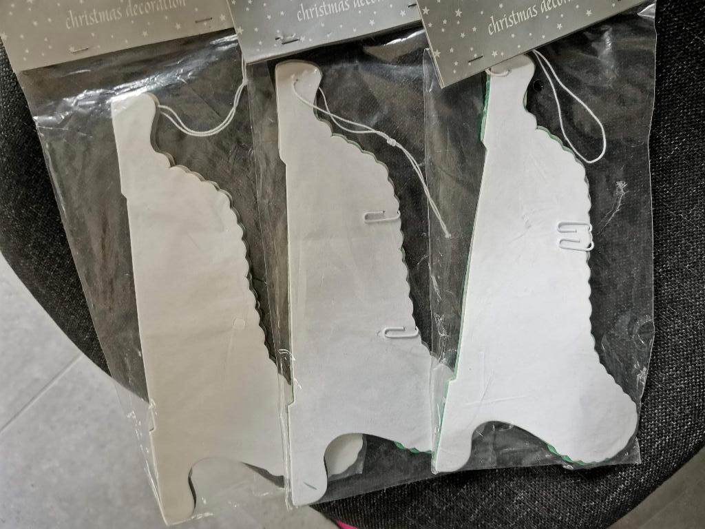 3 cloches pliables vertes - vert de Noël - 25 cm - neuf, Enlèvement ou Envoi, Neuf