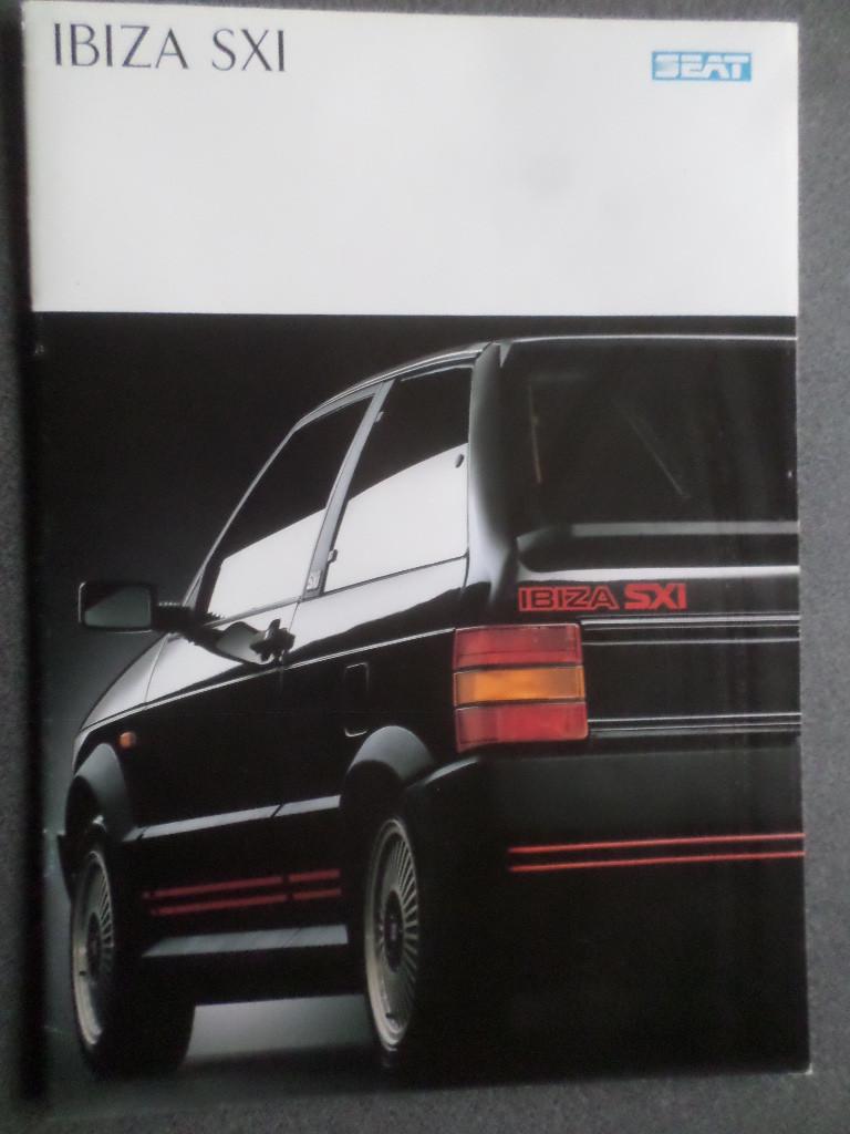 Seat Ibiza SXI 1988 Brochure, Boeken, Ophalen of Verzenden