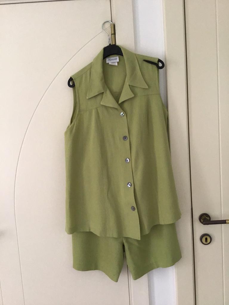 Ensemble, pistache groen, maat M, zwangerschapskledij, Enlèvement ou Envoi, Comme neuf, Taille 38/40 (M), Vert