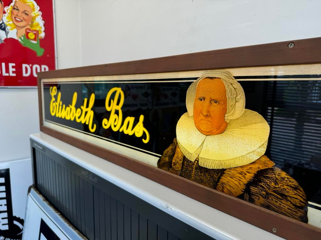 Elisabeth Bas sigaren reclame lichtbak, Ophalen, Gebruikt, Lichtbak of (neon) lamp