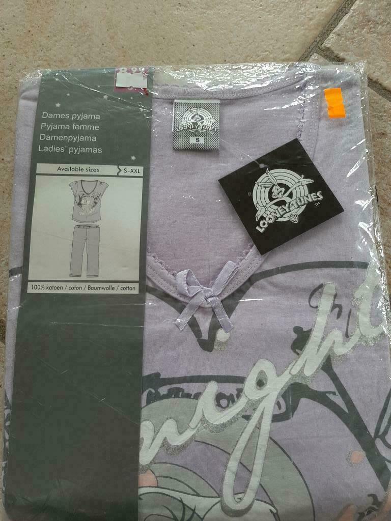 Pyjama katoen Looney Thunes maat Small (NIEUW), Ophalen of Verzenden, Paars, Nachtkleding