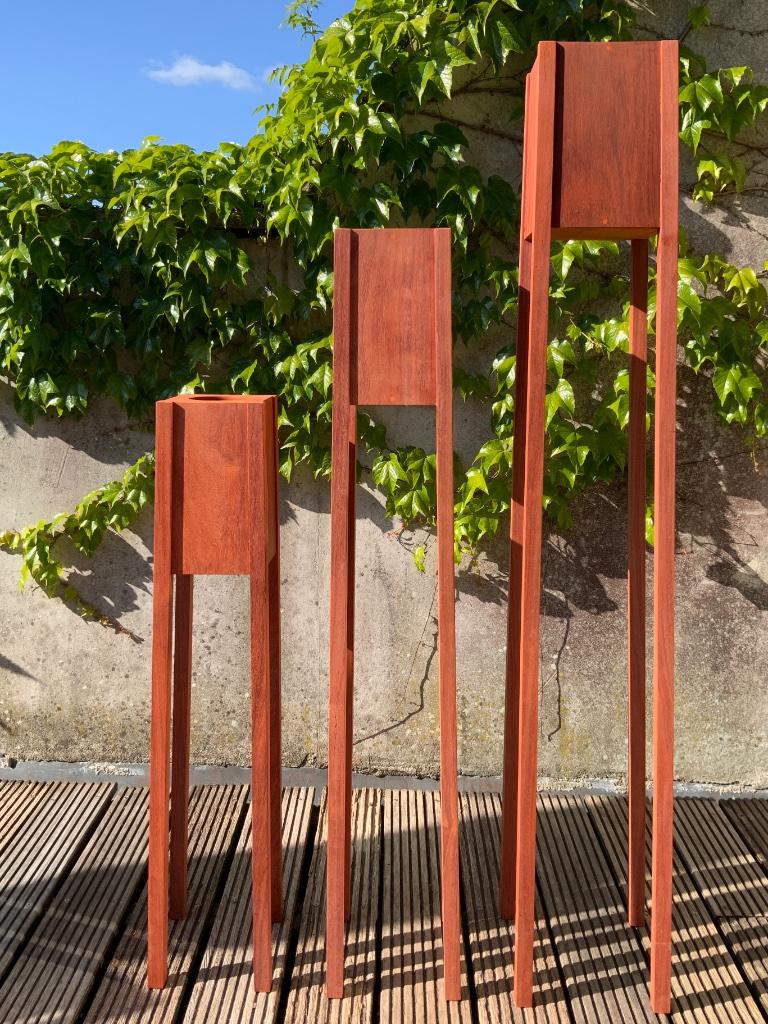 Nieuwe Houten vazen voor droogbloemen, Ophalen, Nieuw