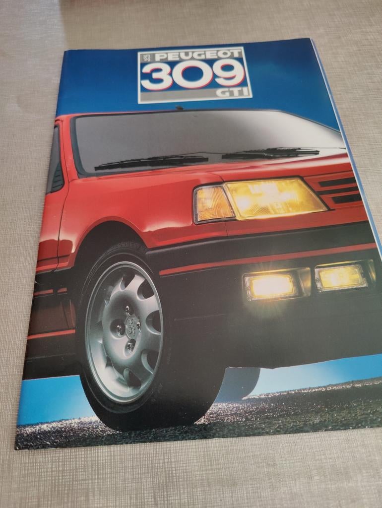 PEUGEOT 309 gti brochure, Ophalen of Verzenden, Nieuw, Peugeot