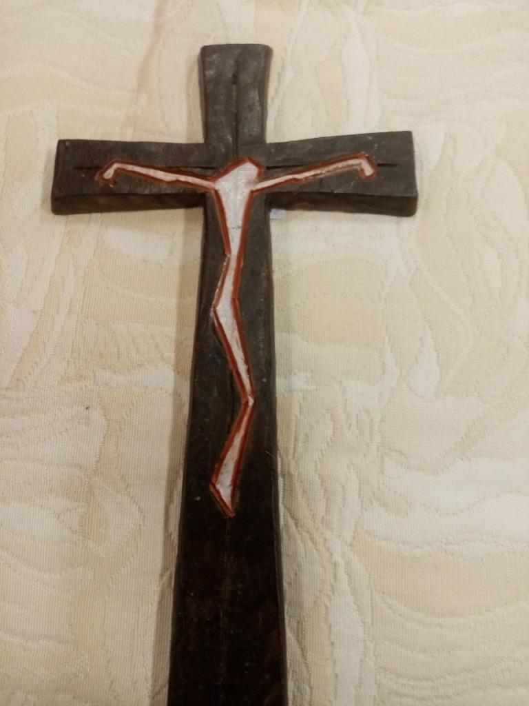Croix céramique by Pierre Oosterlinck(Poost)Flandre  1970s, Enlèvement ou Envoi