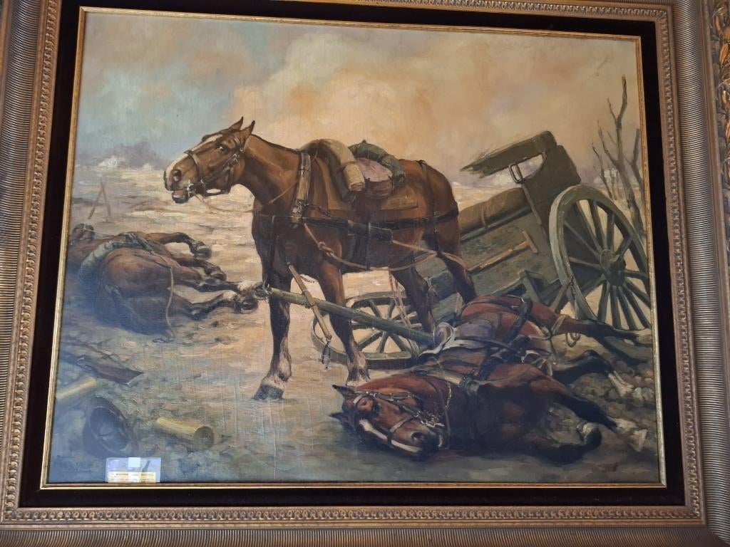 Schilderij Constant Debusschere, Antiek en Kunst, Ophalen