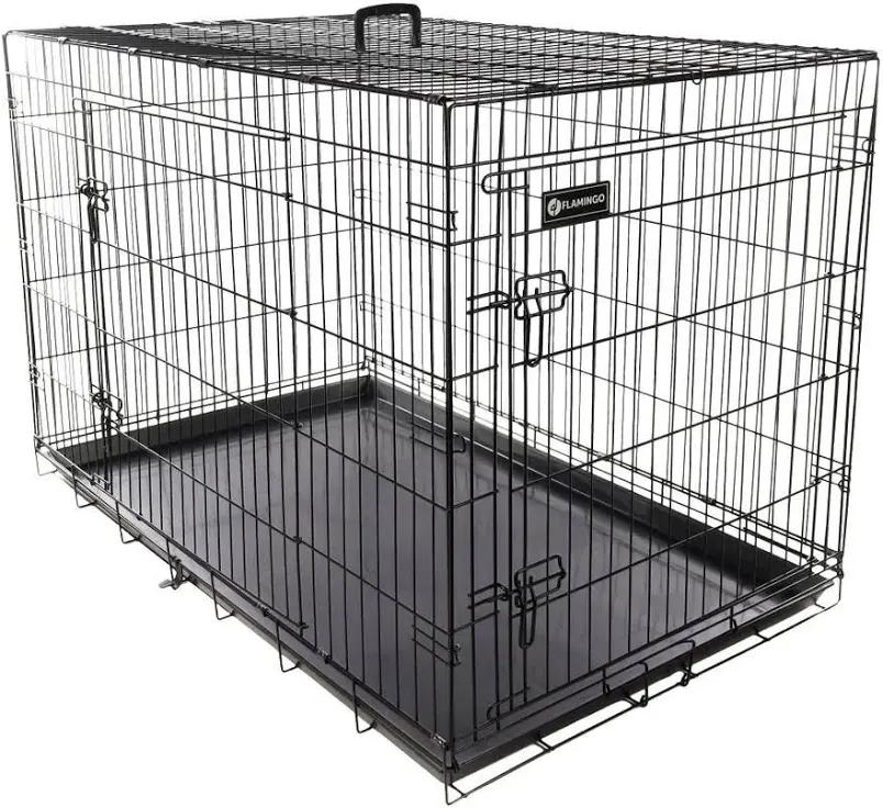 Hondenbench Hond Zwart Xxl 76x124x83cm, Enlèvement, Utilisé, 110 cm ou plus, 65 à 100 cm