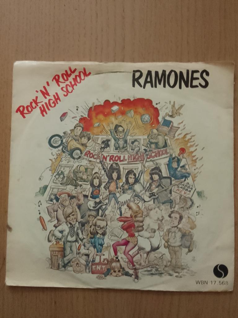 45t ramones rock'n roll high school WB 17 568 1980, Cd's en Dvd's, Vinyl | Rock, Ophalen of Verzenden, Gebruikt