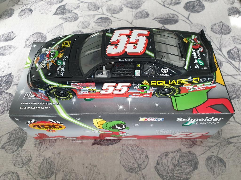 NASCAR 1/24 Chevrolet B. Hamilton 2002 SquareD Looney Tunes, Ophalen of Verzenden, Zo goed als nieuw, Auto, Overige merken