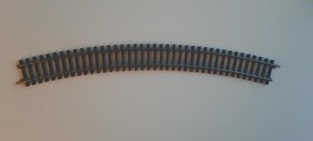 Marklin k-rails bocht 2141, Wisselstroom, Gebruikt, Rails, Ophalen of Verzenden