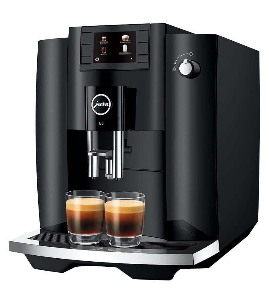 JURA E6 (EC) – Piano Black, Nieuw met BTW Factuur, Neuf, Machine à espresso, Réservoir d'eau amovible, Enlèvement ou Envoi