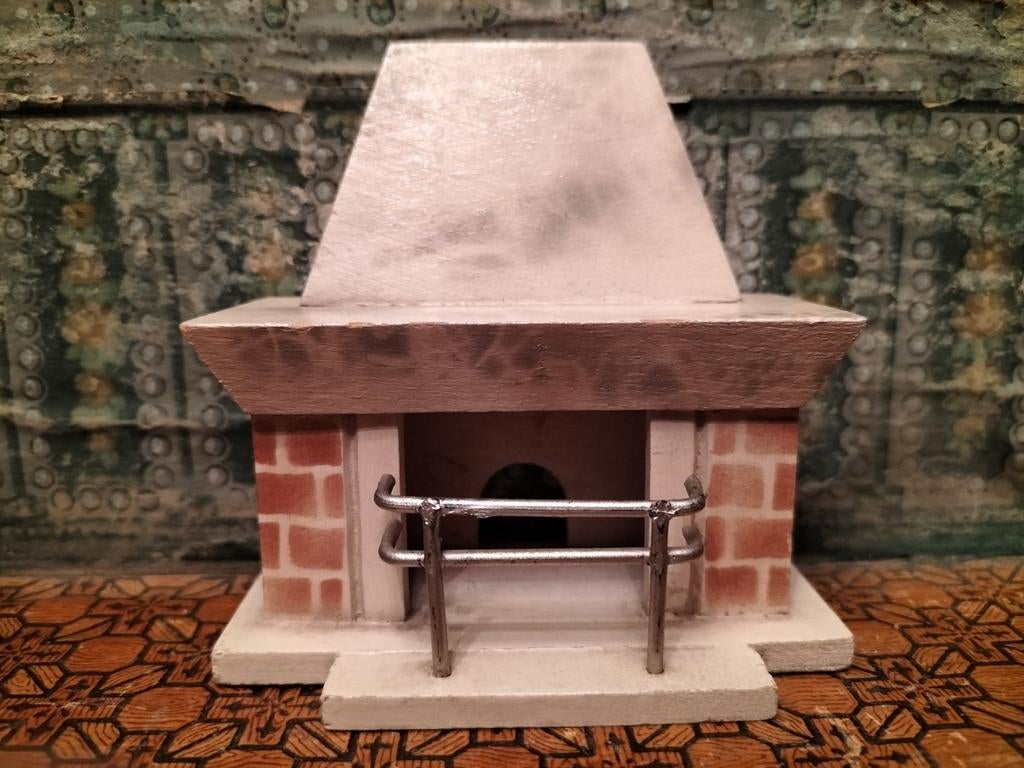 Miniatuur haard poppenhuis 1950, Ophalen of Verzenden, Poppenhuis