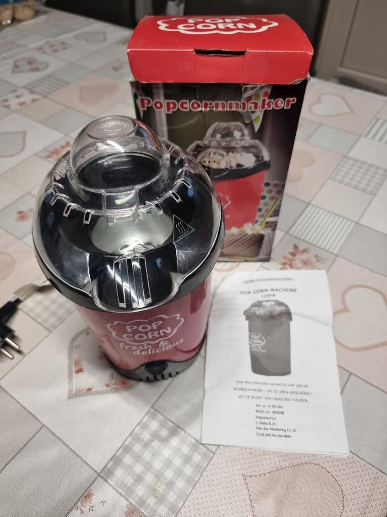 In perfecte staat Popcornmaker enkel de doos is een klein be, Ophalen of Verzenden, Zo goed als nieuw, Elektrisch