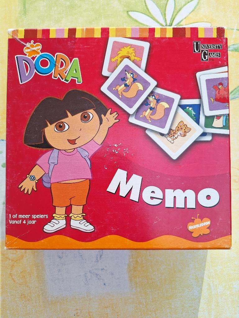 Memo of memory - Dora, Hobby en Vrije tijd, Gezelschapsspellen | Bordspellen, Vijf spelers of meer, Ophalen, Gebruikt