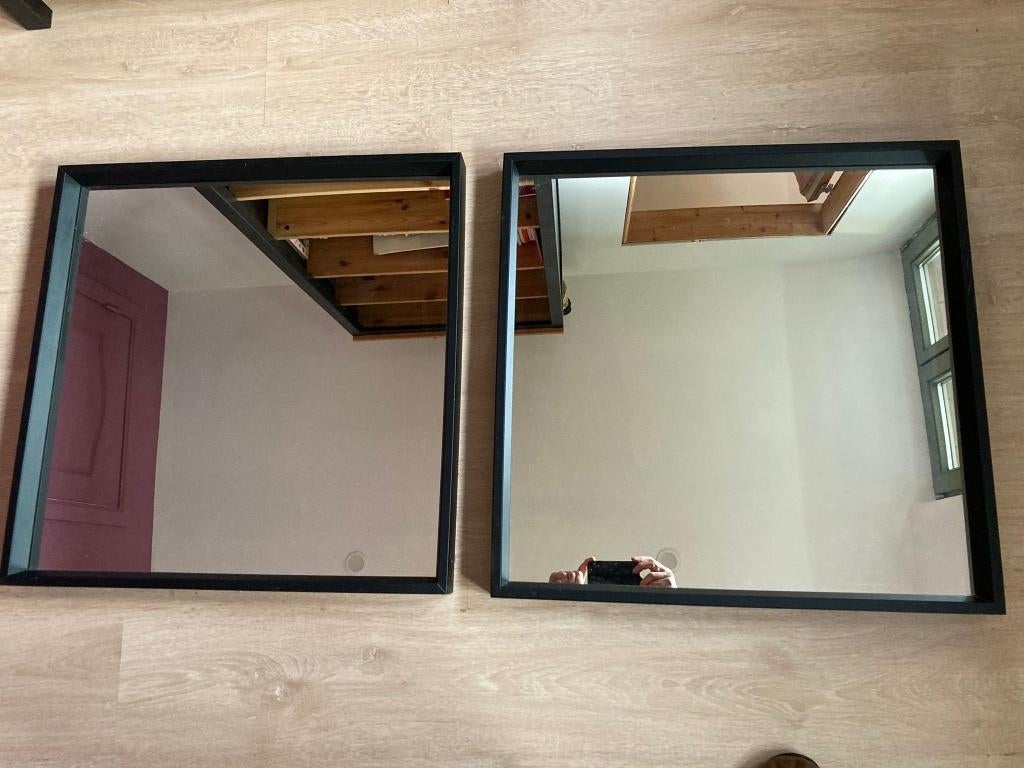 miroir 65 x 65 cm, Moins de 100 cm, Enlèvement, 50 à 75 cm, Carré