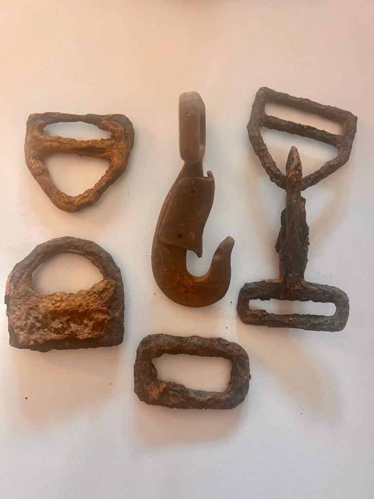 3e set US DDAY Relics Normandy gespen, Verzamelen, Ophalen of Verzenden