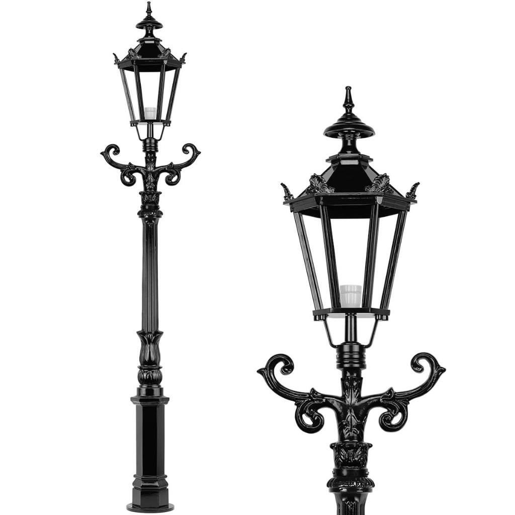 Buitenlamp, lantaarn Amsterdam 225cm, Antiek en Kunst, Ophalen of Verzenden
